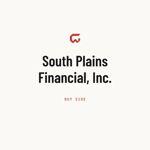 Buy side: South Plains Financial, Inc.