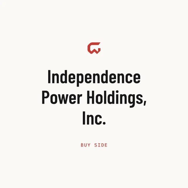 Buy side: Independence Power Holdings, Inc.