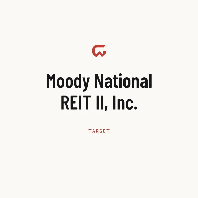 Target: Moody National REIT II, Inc.