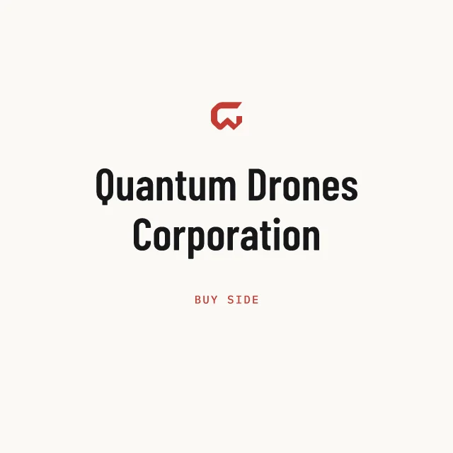 Buy side: Quantum Drones Corporation