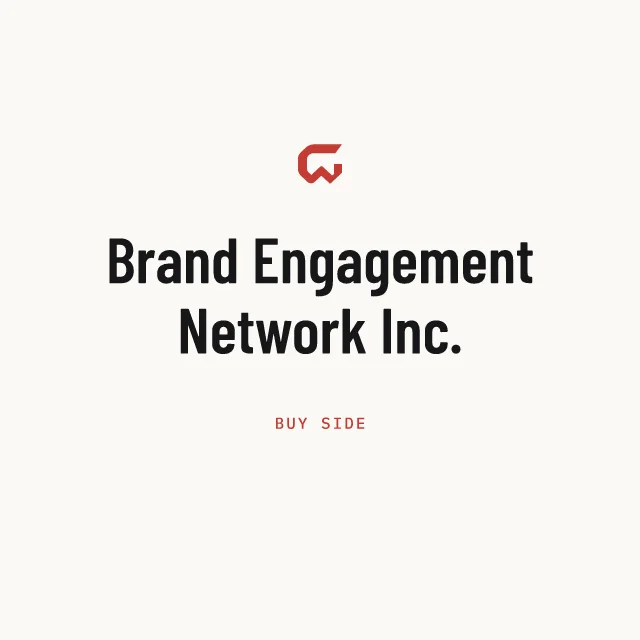 Buy side: Brand Engagement Network Inc.