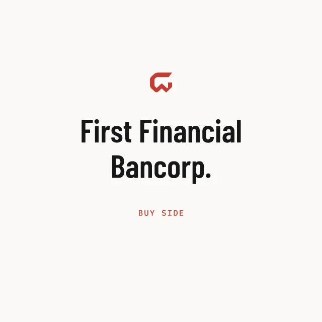 Buy side: First Financial Bancorp.