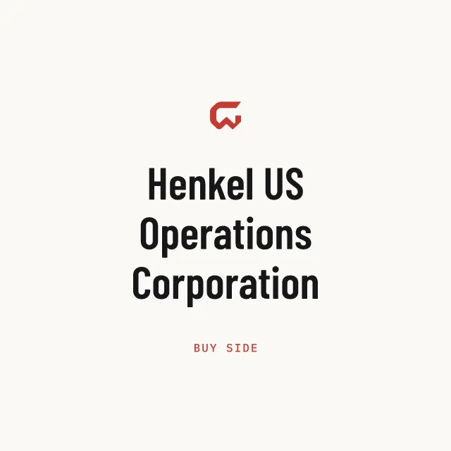 Buy side: Henkel US Operations Corporation