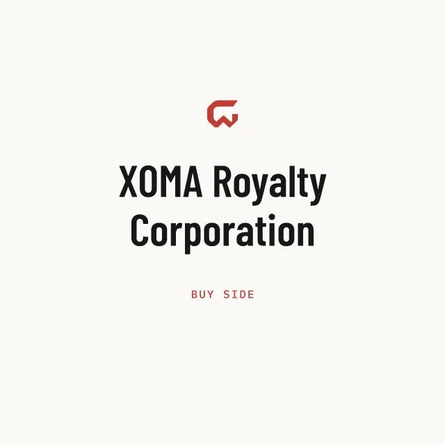 Buy side: XOMA Royalty Corporation