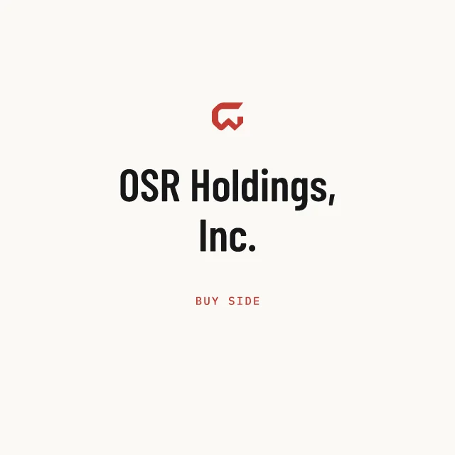 Buy side: OSR Holdings, Inc.