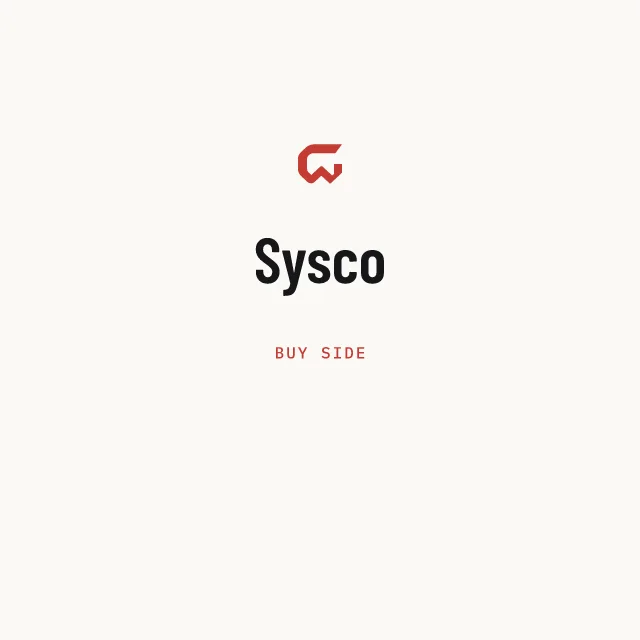 Buy side: Sysco