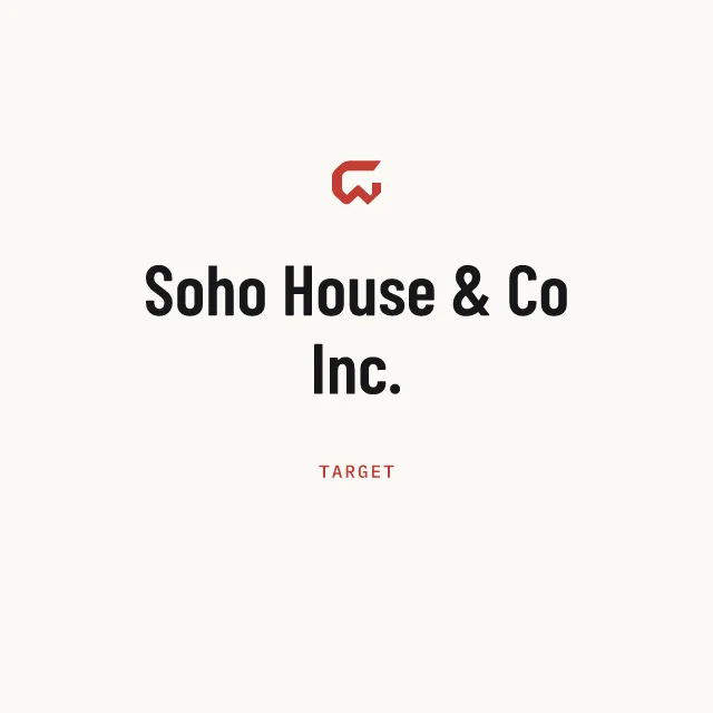 Target: Soho House & Co Inc.