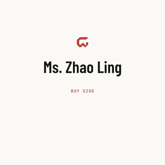 Buy side: Ms. Zhao Ling