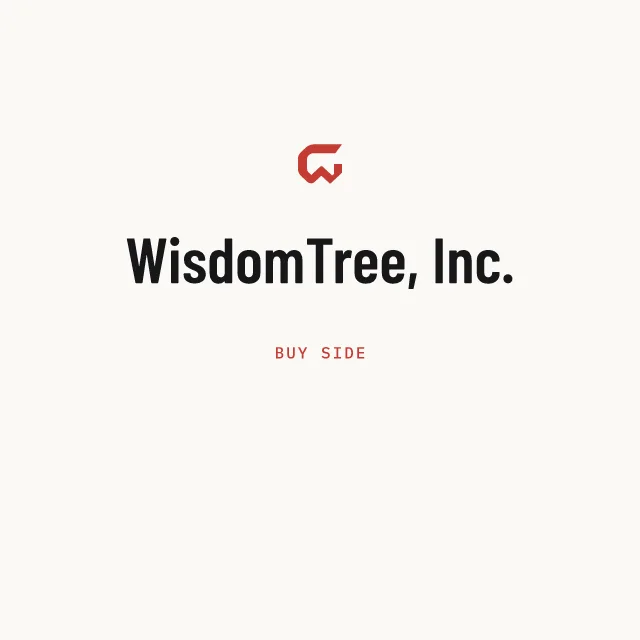 Buy side: WisdomTree, Inc.