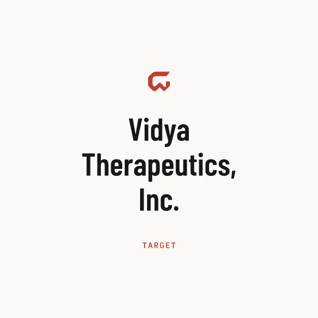 Target: Vidya Therapeutics, Inc.