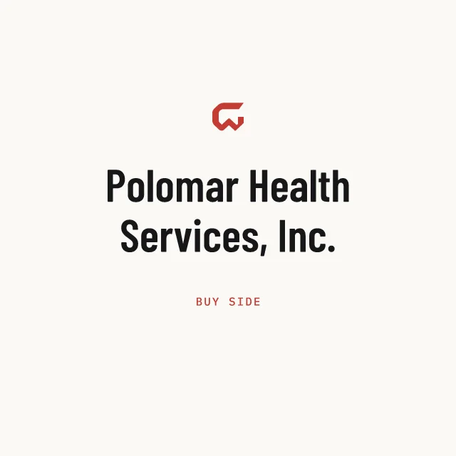 Buy side: Polomar Health Services, Inc.