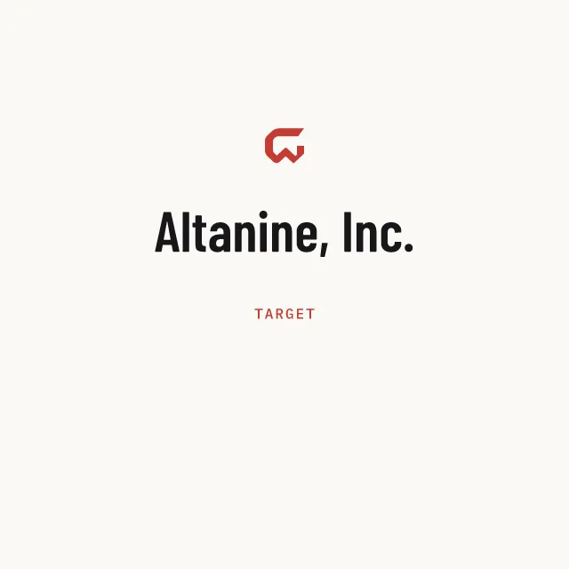 Target: Altanine, Inc.