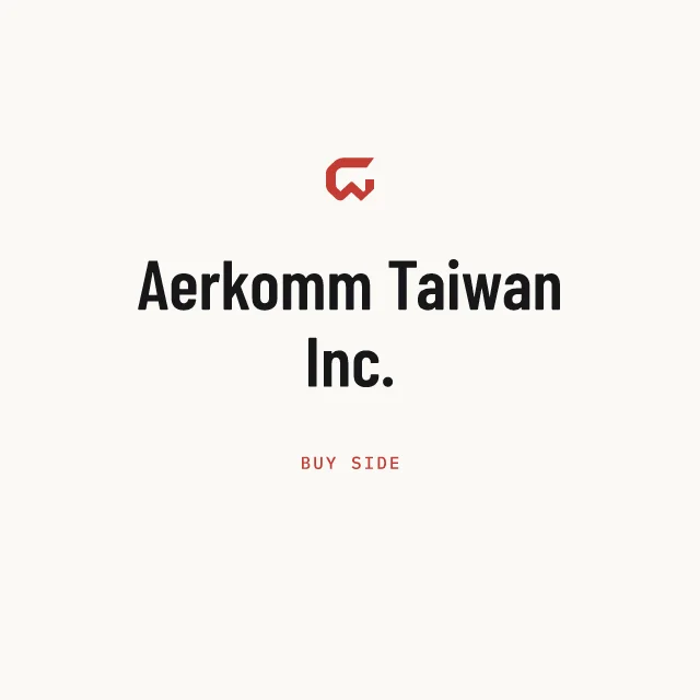 Buy side: Aerkomm Taiwan Inc.