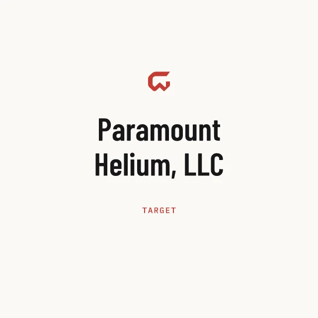 Target: Paramount Helium, LLC