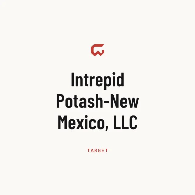 Target: Intrepid Potash-New Mexico, LLC