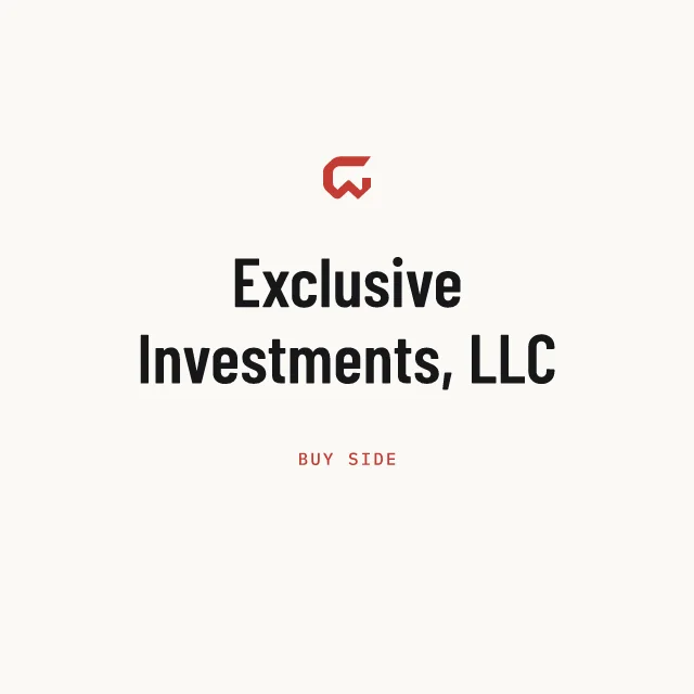 Buy side: Exclusive Investments, LLC
