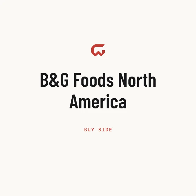 Buy side: B&G Foods North America