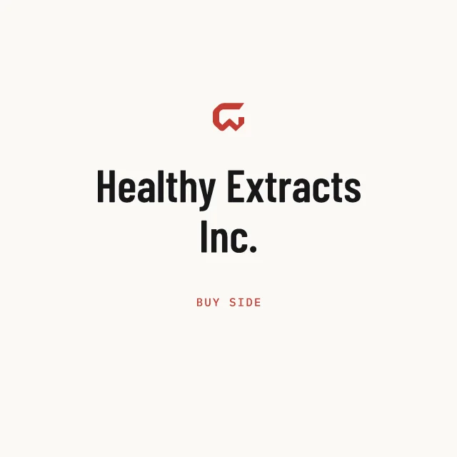 Buy side: Healthy Extracts Inc.