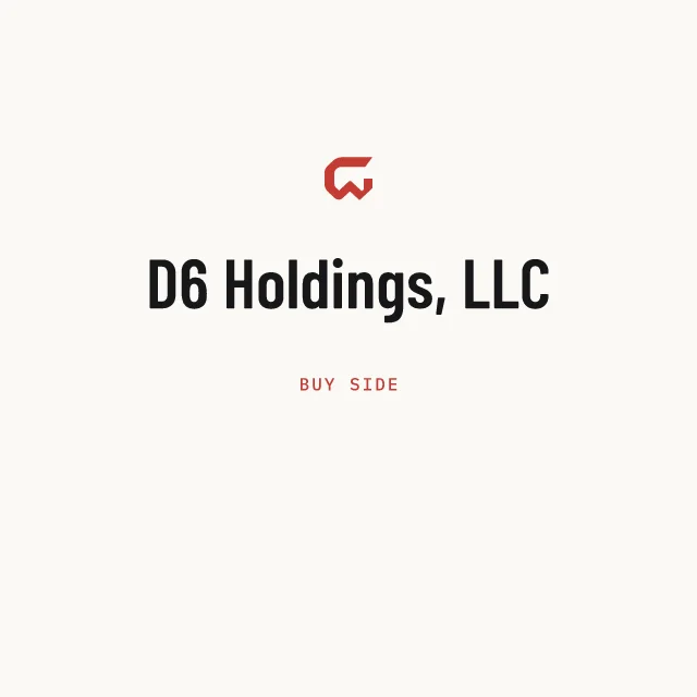 Buy side: D6 Holdings, LLC