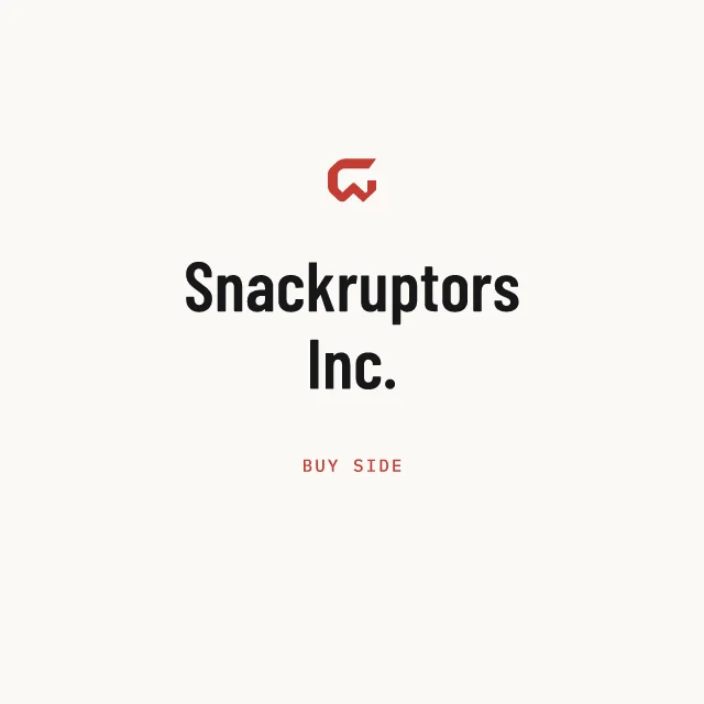 Buy side: Snackruptors Inc.