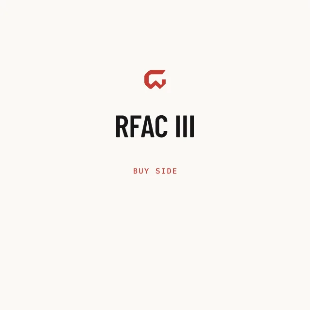 Buy side: RFAC III
