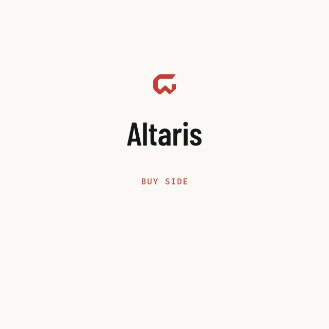 Buy side: Altaris