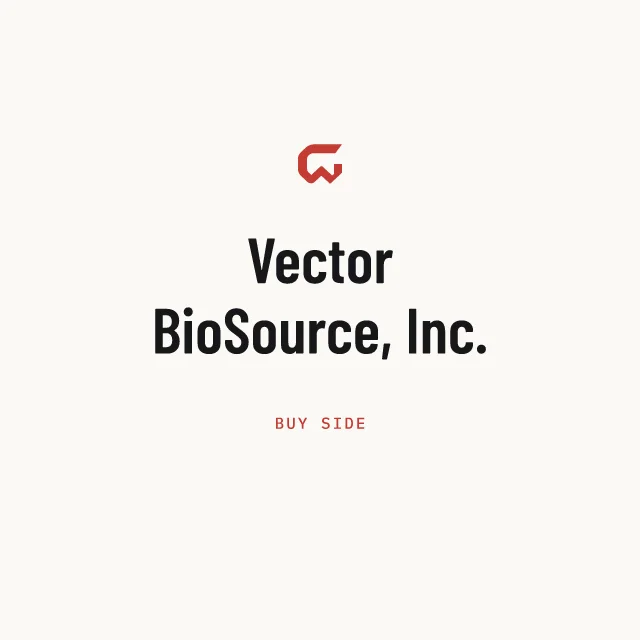 Buy side: Vector BioSource, Inc.