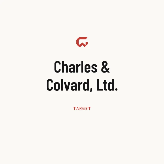 Target: Charles & Colvard, Ltd.