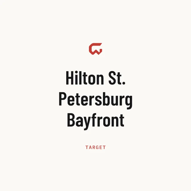 Target: Hilton St. Petersburg Bayfront