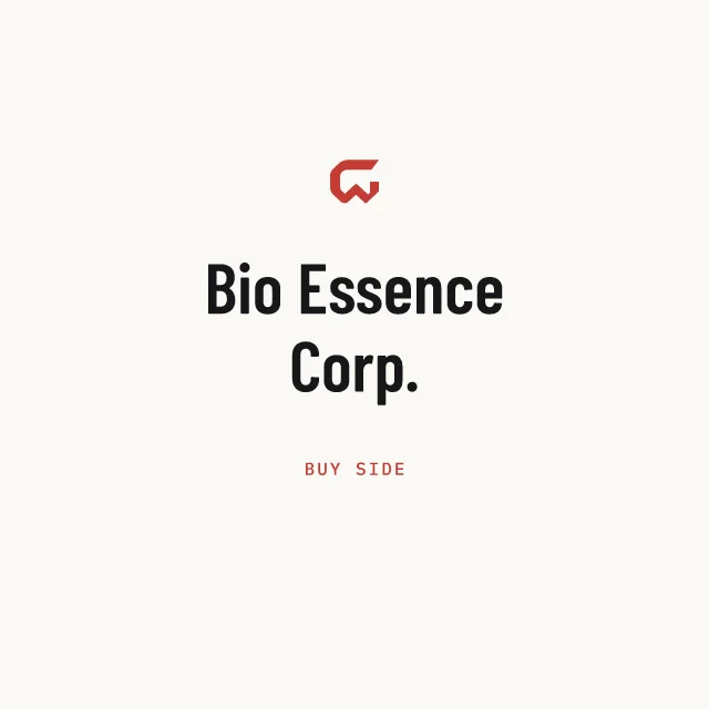 Buy side: Bio Essence Corp.