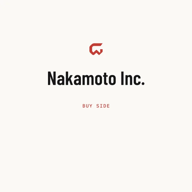 Buy side: Nakamoto Inc.