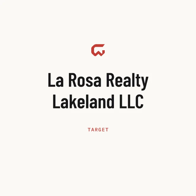 Target: La Rosa Realty Lakeland LLC