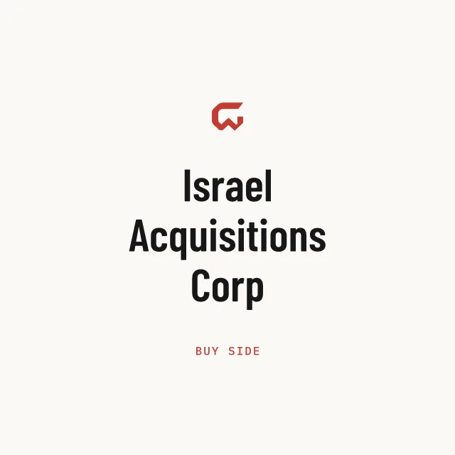 Buy side: Israel Acquisitions Corp