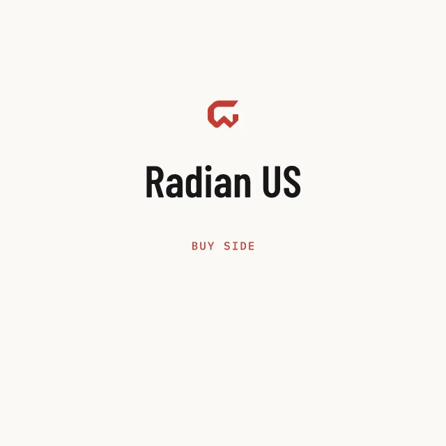 Buy side: Radian US