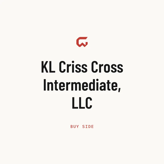 Buy side: KL Criss Cross Intermediate, LLC