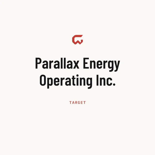 Target: Parallax Energy Operating Inc.