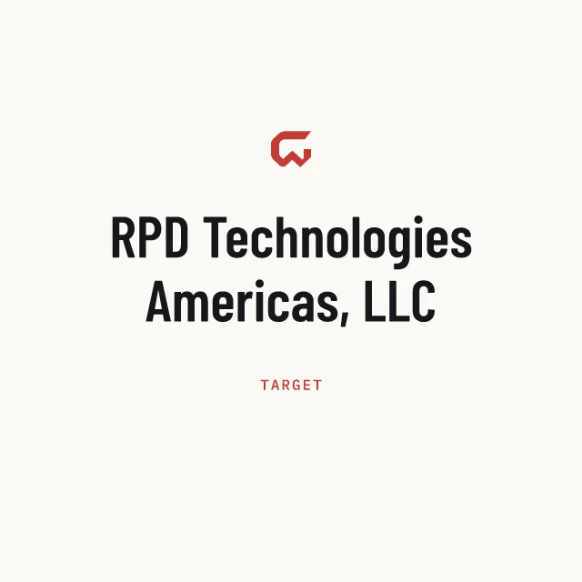Target: RPD Technologies Americas, LLC