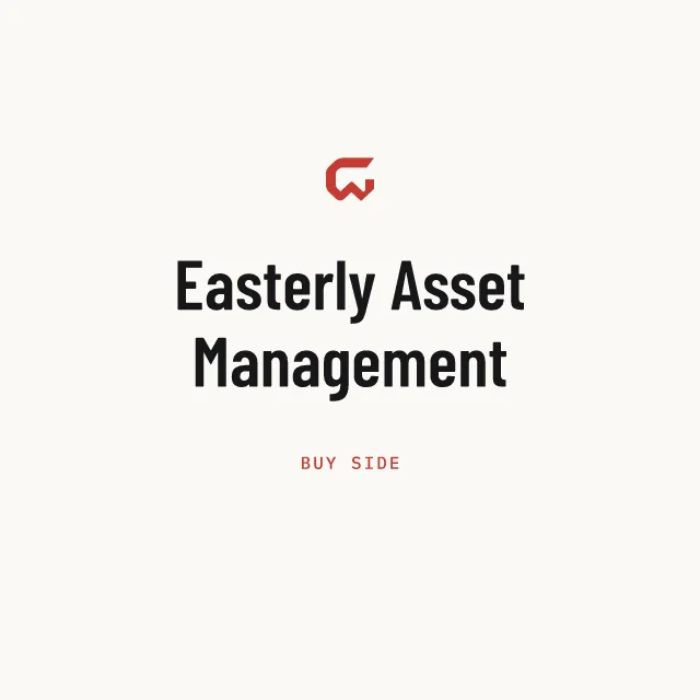 Buy side: Easterly Asset Management