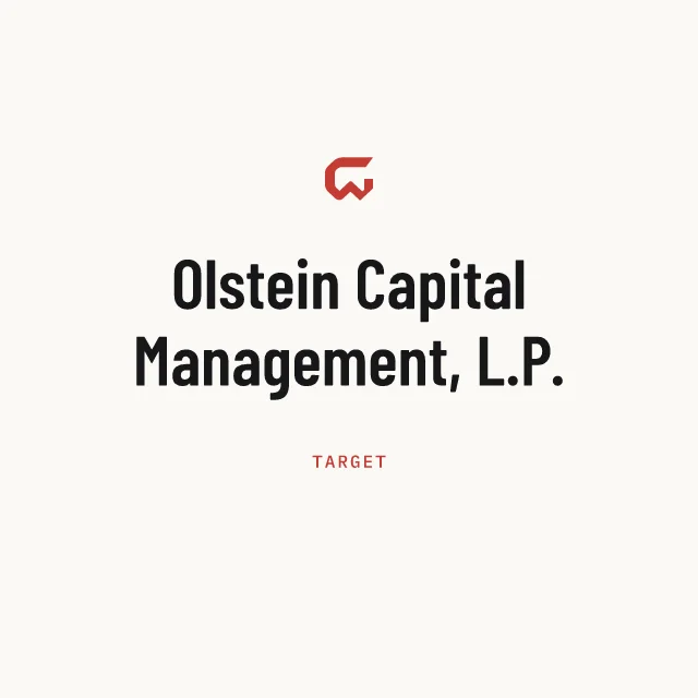 Target: Olstein Capital Management, L.P.