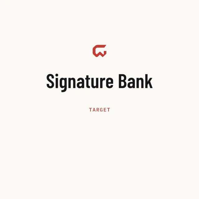 Target: Signature Bank