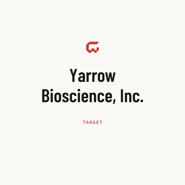 Target: Yarrow Bioscience, Inc.