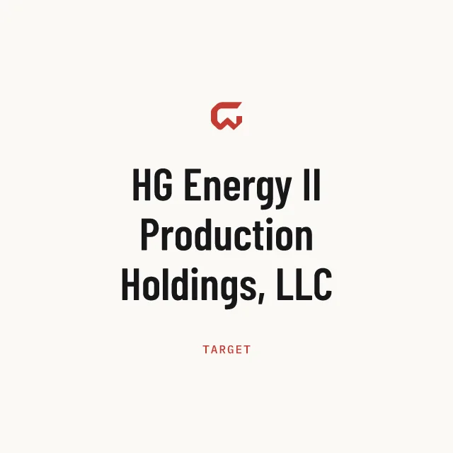 Target: HG Energy II Production Holdings, LLC
