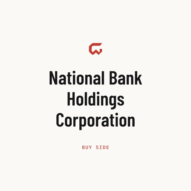 Buy side: National Bank Holdings Corporation