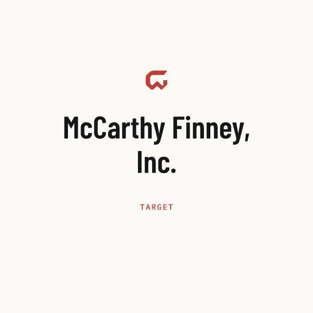 Target: McCarthy Finney, Inc.
