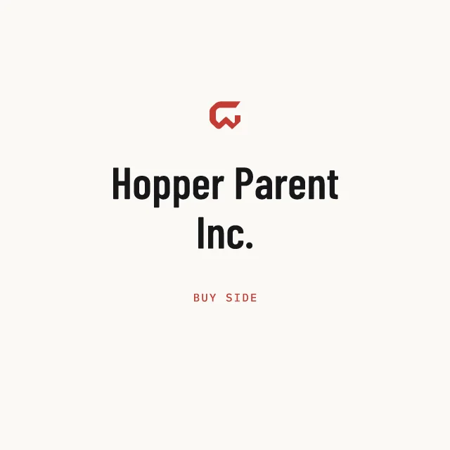 Buy side: Hopper Parent Inc.