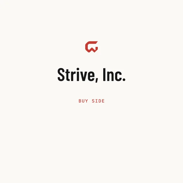 Buy side: Strive, Inc.