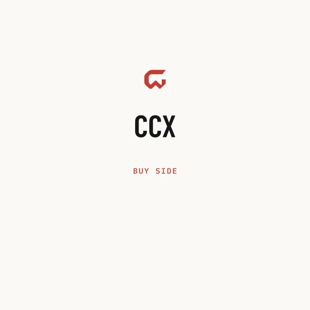 Buy side: CCX