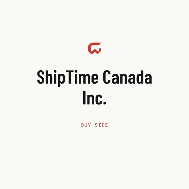 Buy side: ShipTime Canada Inc.