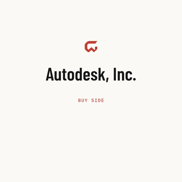 Buy side: Autodesk, Inc.