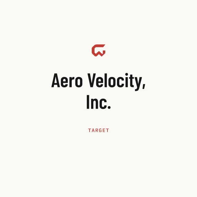 Target: Aero Velocity, Inc.